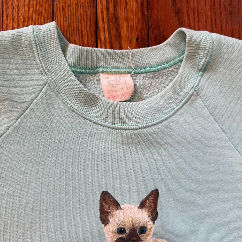 1989 Kittens In A Basket Vintage Crewneck Sweater - Picture 3 of 10